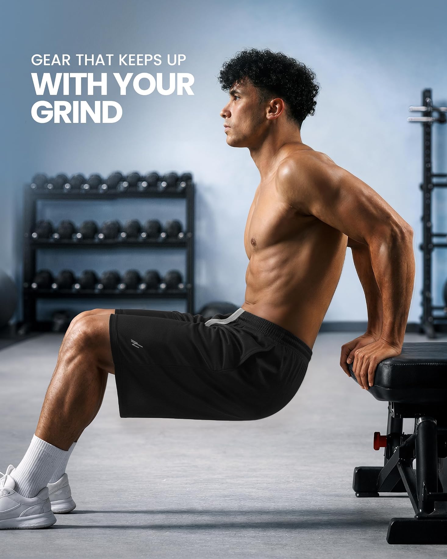 Men's Athletic Shorts Quick Dry Loose-Fit