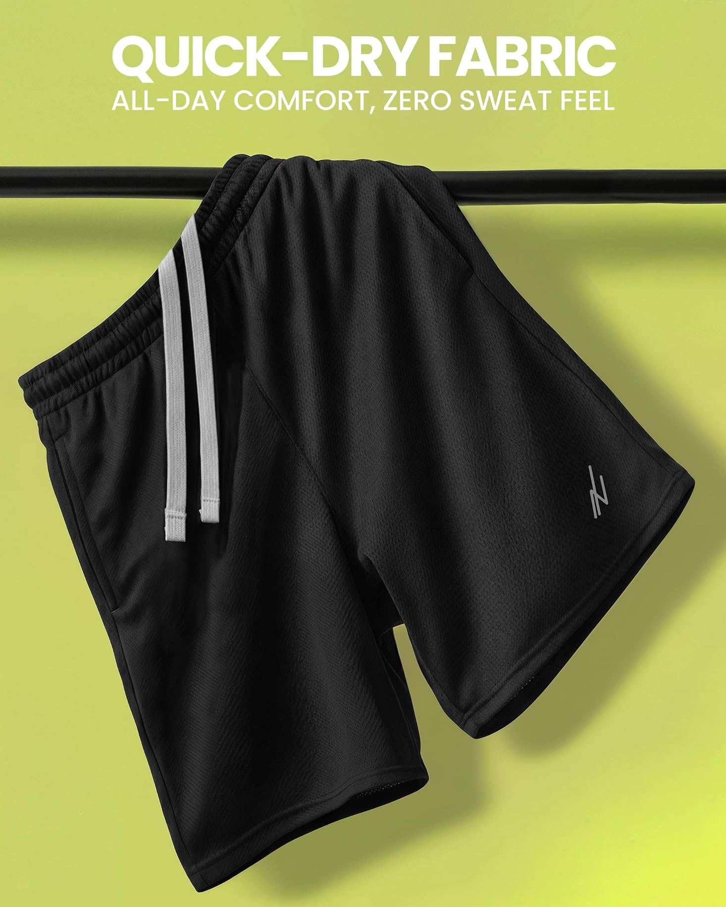 Men's Athletic Shorts Quick Dry Loose-Fit