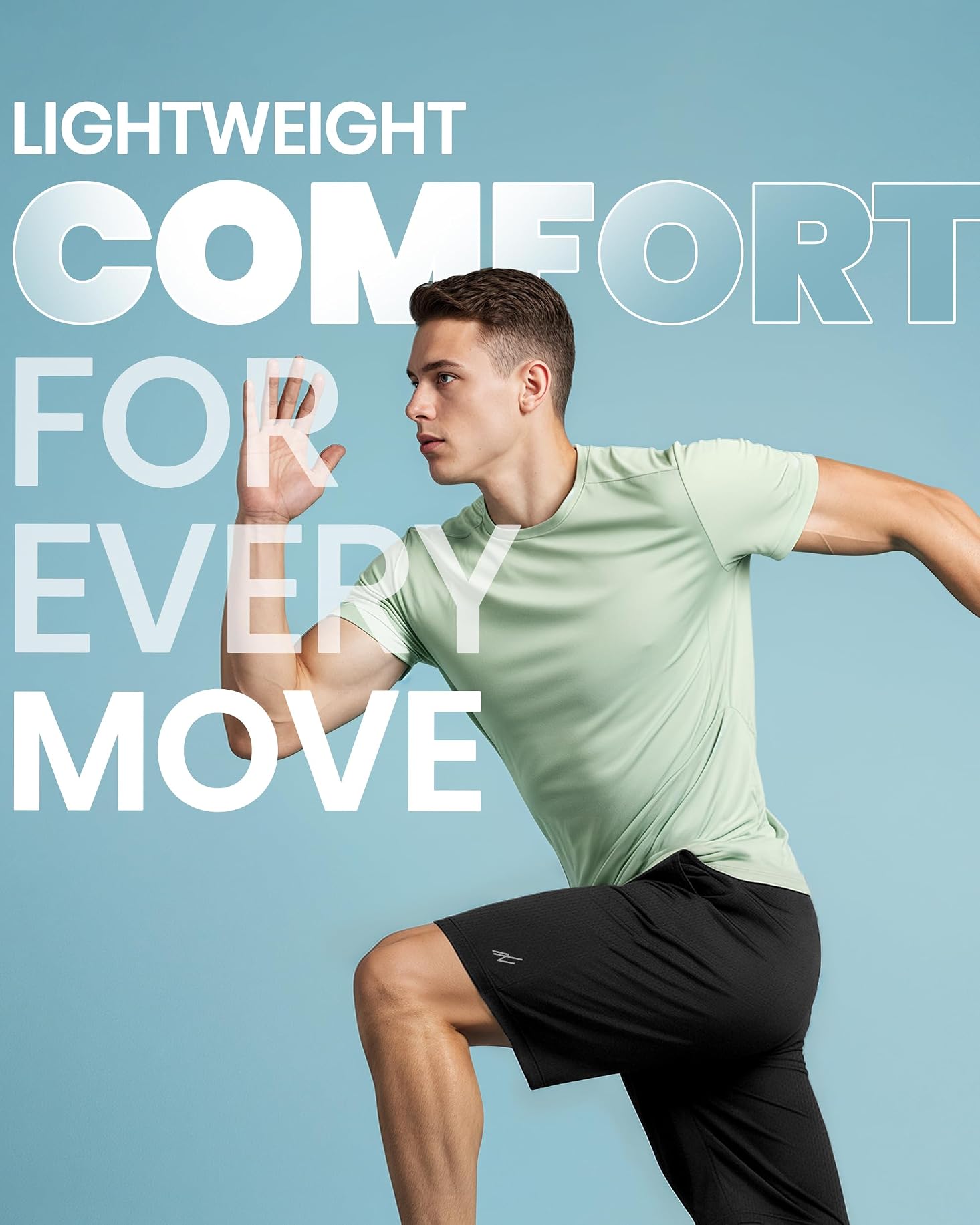 Men's Athletic Shorts Quick Dry Loose-Fit